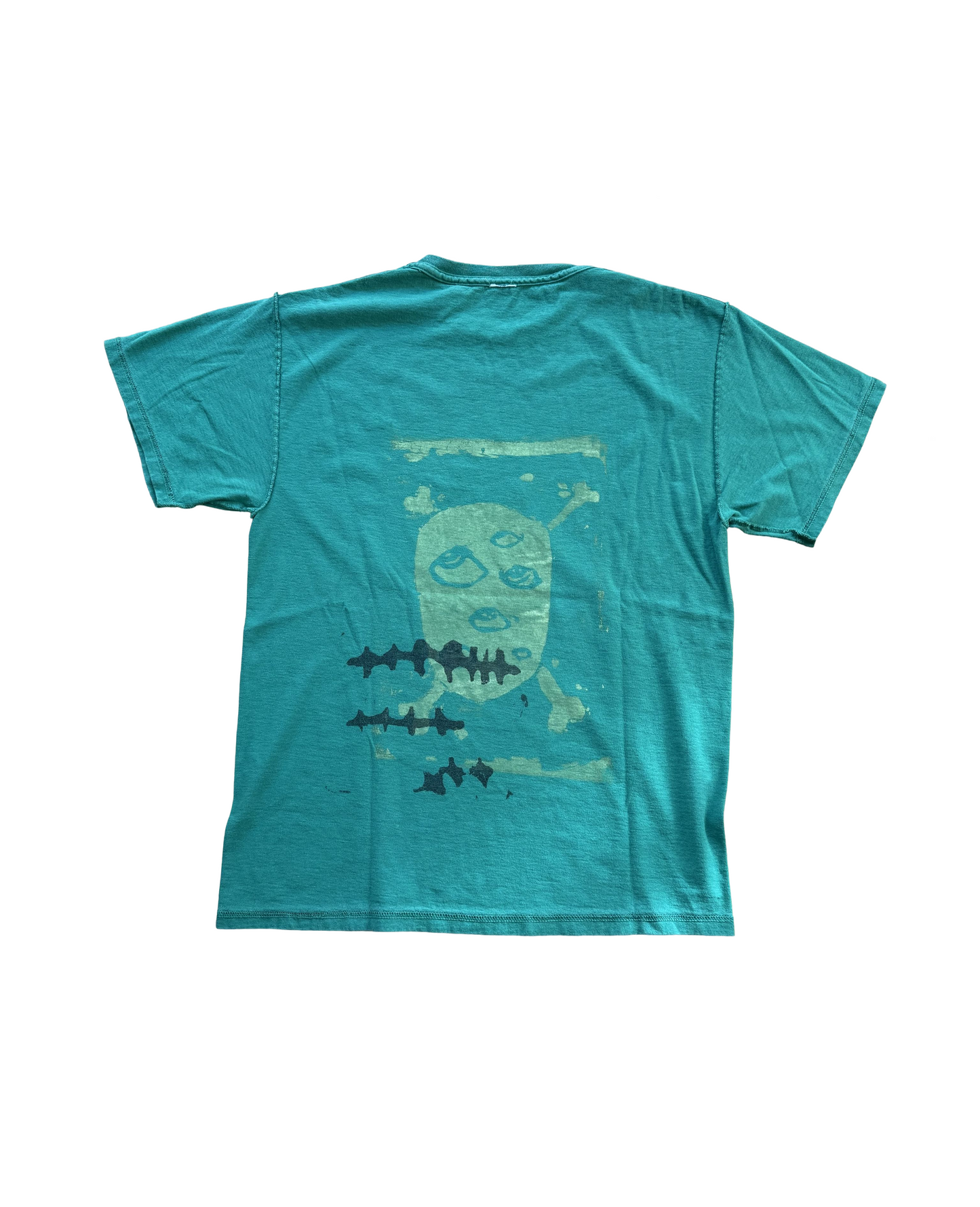 Custom Painted Green Tee (M)