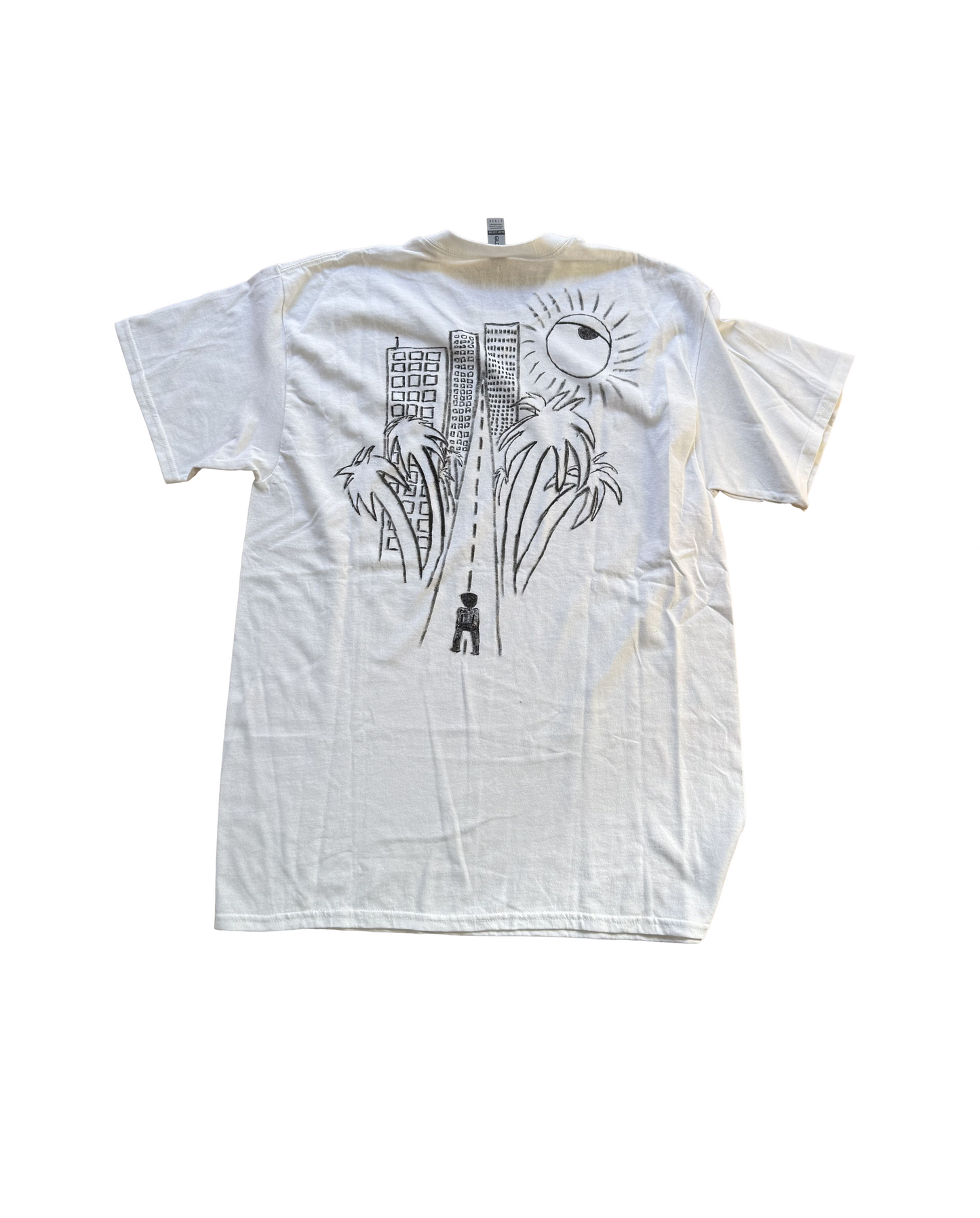 Hand Drawn Sunset Boulevard Tee (Large)